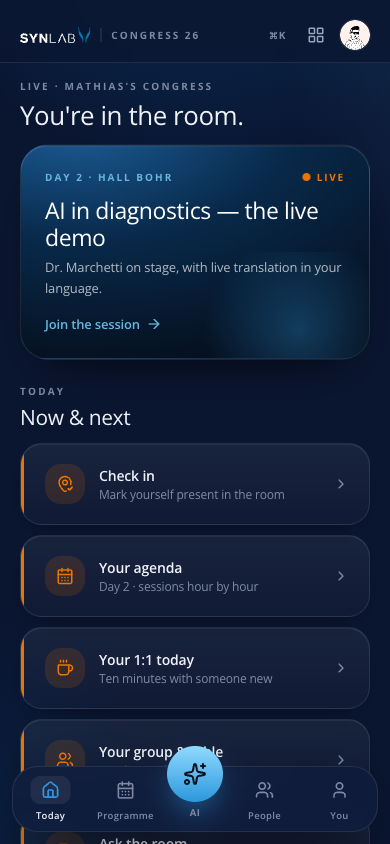 Attendee app preview